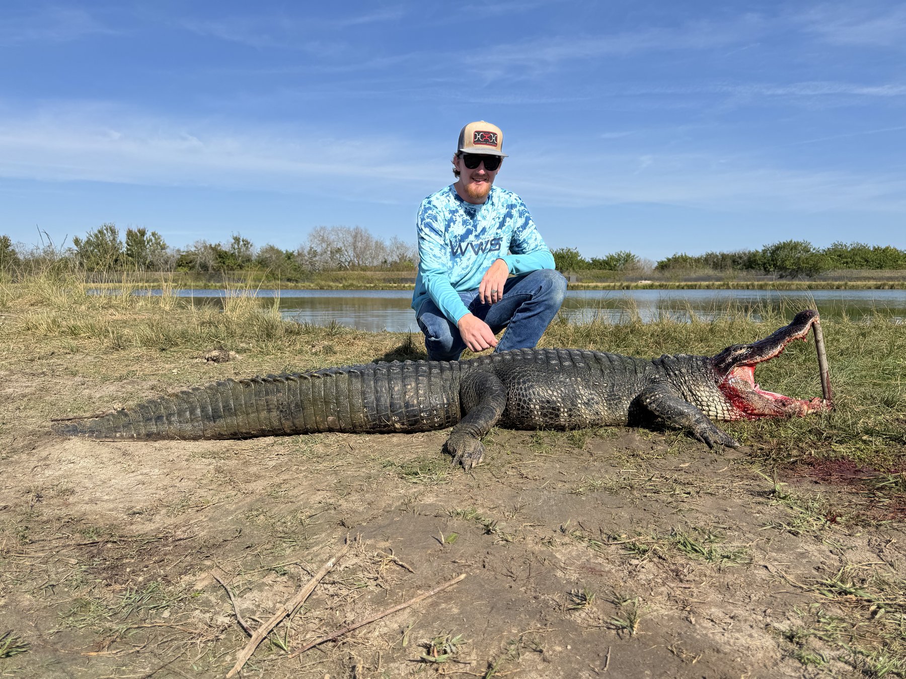 Hunter with large alligator Arcadia Florida