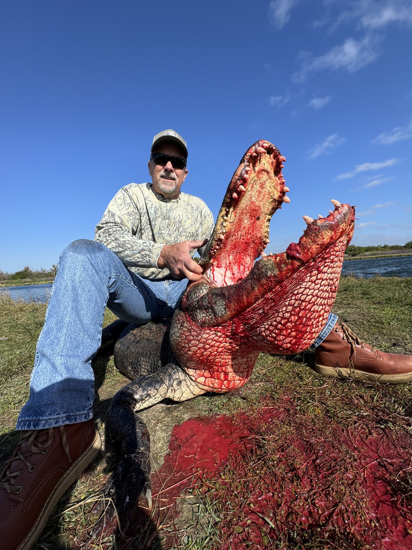 Trophy alligator hunt DeSoto County Florida